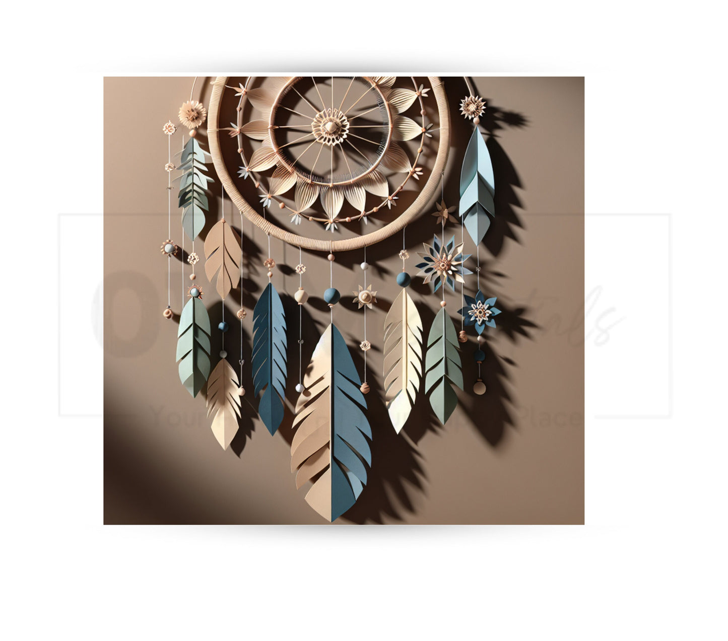 Boho Dreamcatcher 20 oz Skinny Tumbler Sublimation Design - PNG Instant  - DIGITAL DOWNLOAD