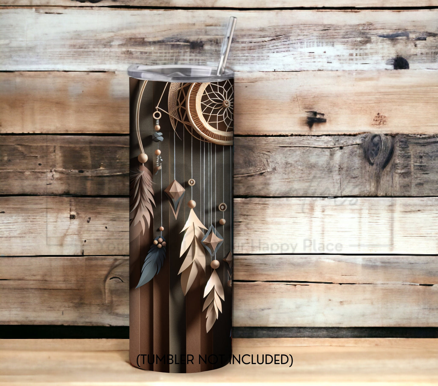 Boho Dreamcatcher 20 oz Skinny Tumbler Sublimation Design - PNG Instant  - DIGITAL DOWNLOAD