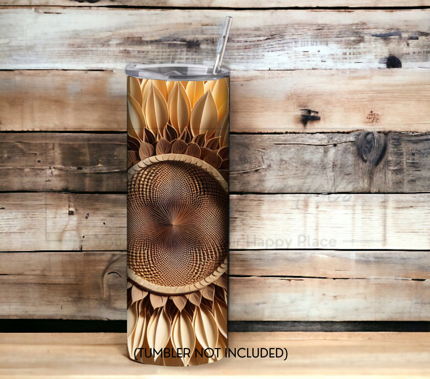 Sunflower 20 oz Skinny Tumbler Sublimation Design - PNG Instant  - DIGITAL DOWNLOAD