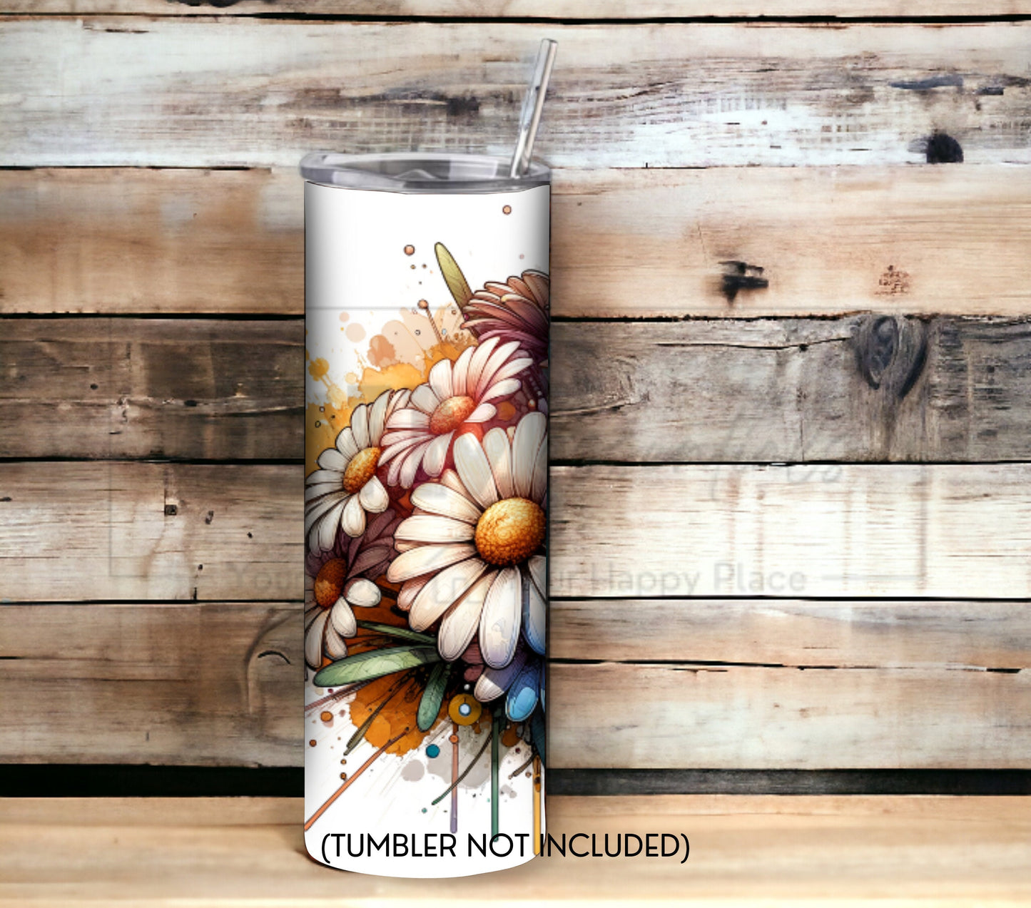 Sunflower 20 oz Skinny Tumbler Sublimation Design - PNG Instant  - DIGITAL DOWNLOAD