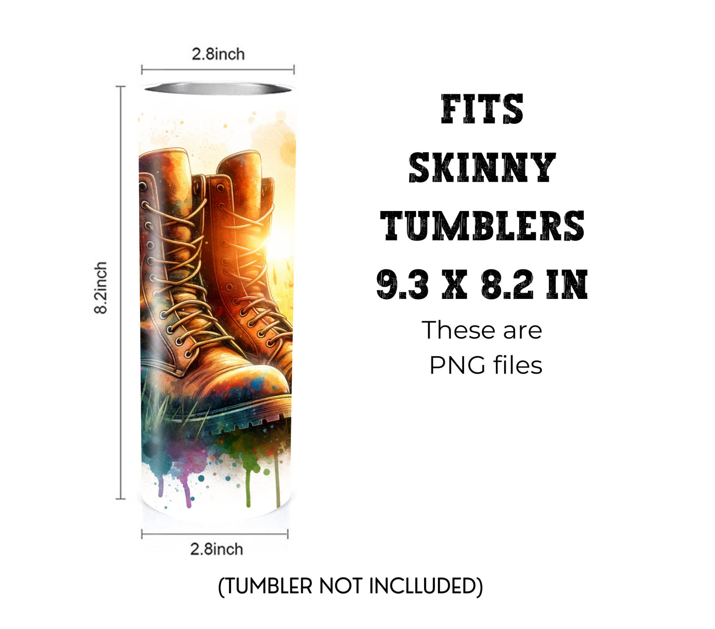 Memorial/Veterans Day 20 oz Skinny Tumbler Sublimation Design - PNG Instant  - DIGITAL DOWNLOAD