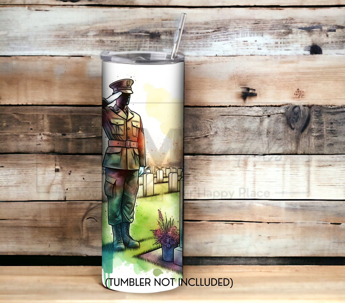 Memorial/Veterans Day 20 oz Skinny Tumbler Sublimation Design - PNG Instant  - DIGITAL DOWNLOAD