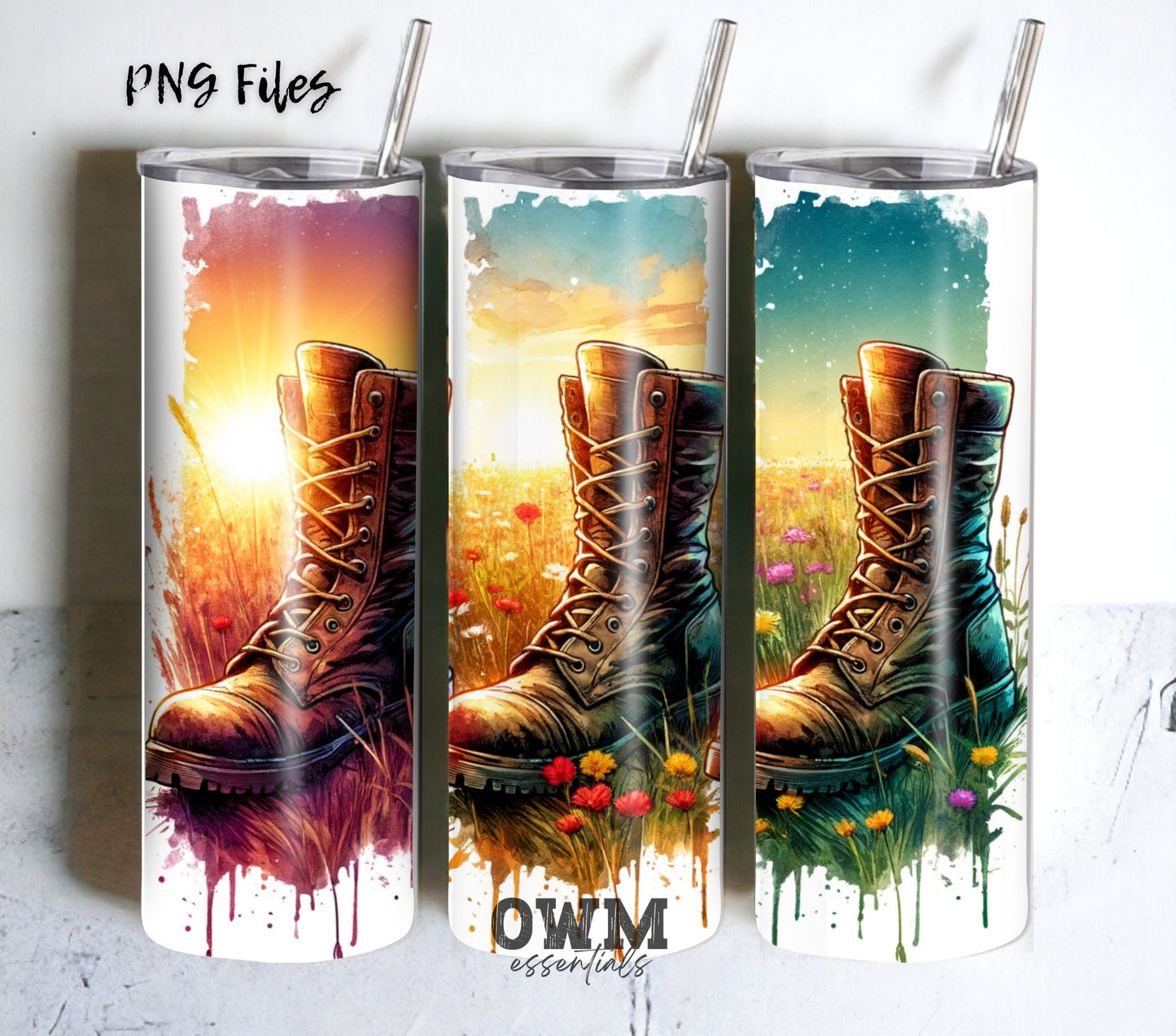 Memorial/Veterans Day 20 oz Skinny Tumbler Sublimation Design - PNG Instant  - DIGITAL DOWNLOAD