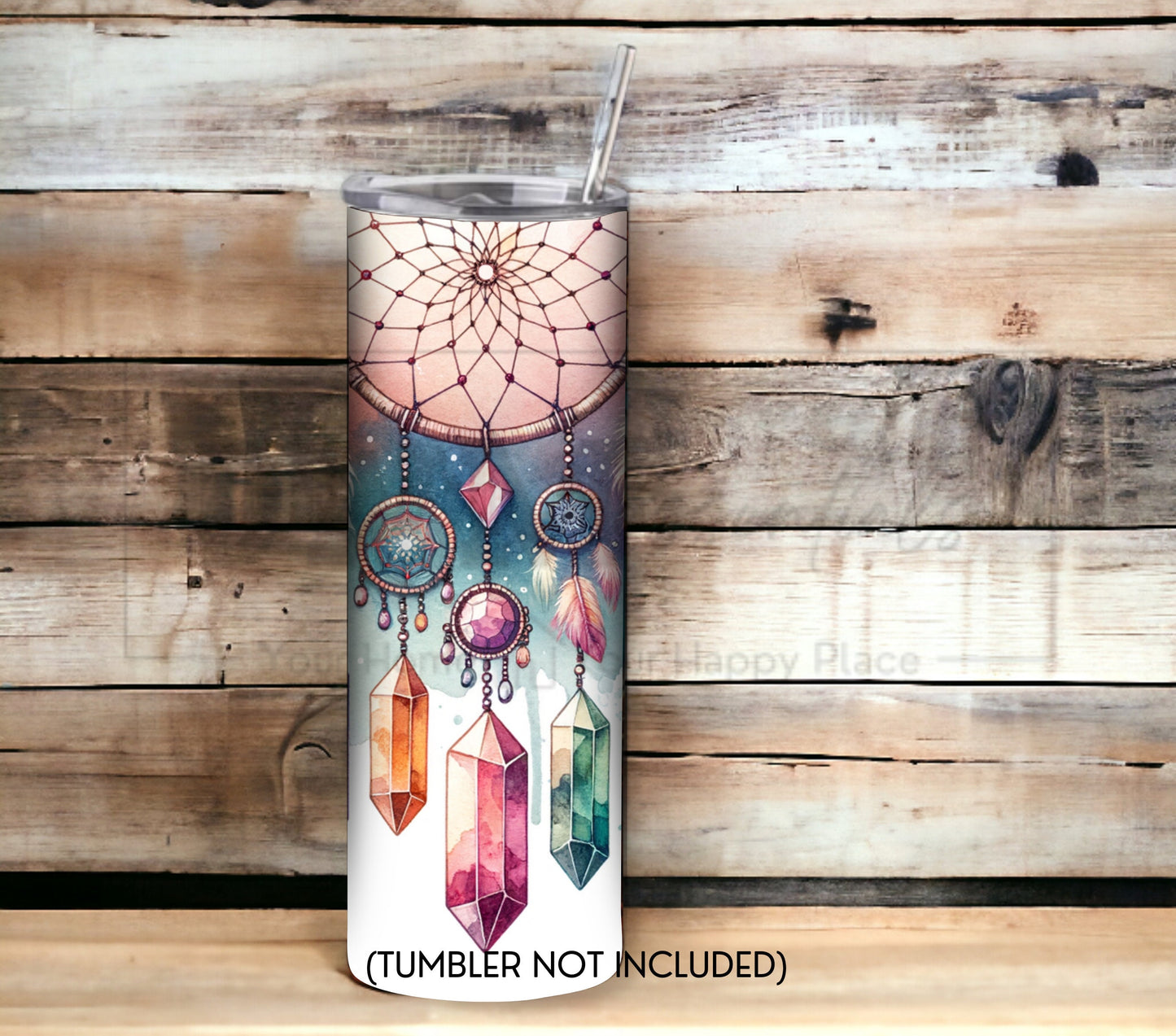 Boho Dreamcatcher 20 oz Skinny Tumbler Sublimation Design - PNG Instant  - DIGITAL DOWNLOAD