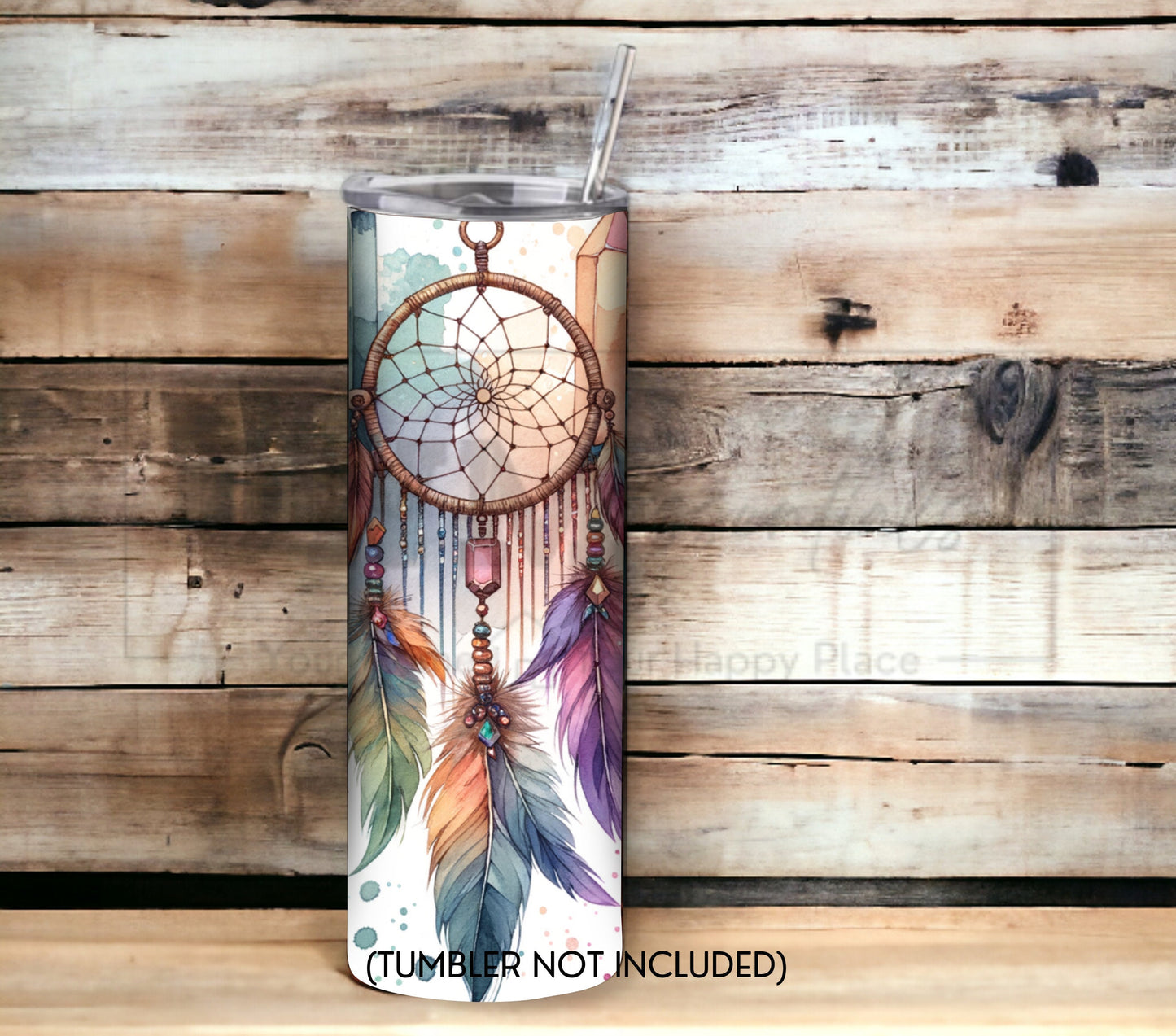 Boho Dreamcatcher 20 oz Skinny Tumbler Sublimation Design - PNG Instant  - DIGITAL DOWNLOAD