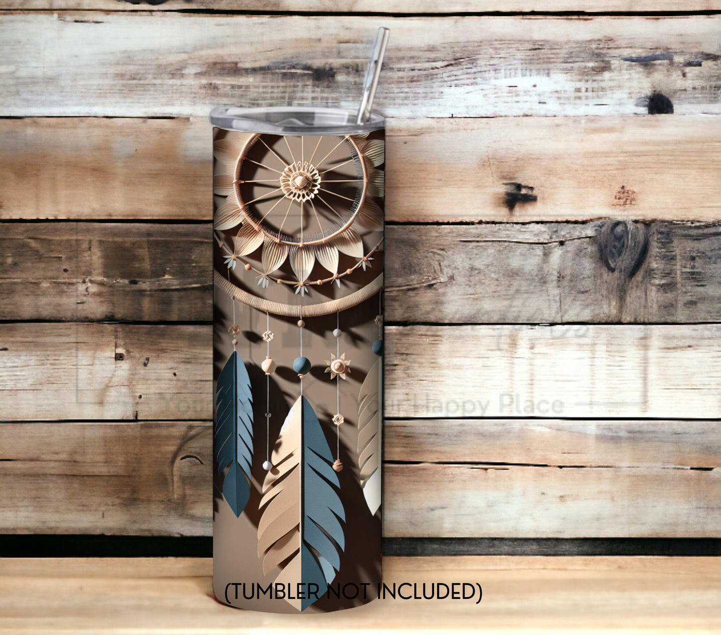 Boho Dreamcatcher 20 oz Skinny Tumbler Sublimation Design - PNG Instant  - DIGITAL DOWNLOAD