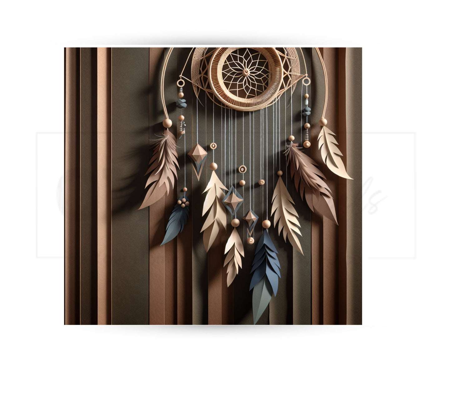 Boho Dreamcatcher 20 oz Skinny Tumbler Sublimation Design - PNG Instant  - DIGITAL DOWNLOAD