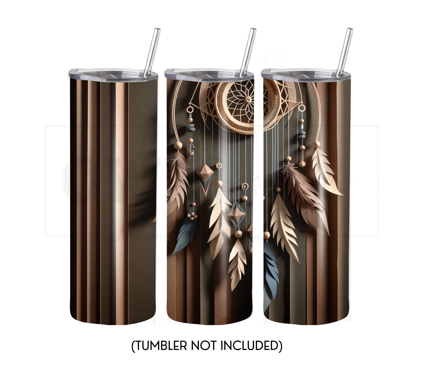 Boho Dreamcatcher 20 oz Skinny Tumbler Sublimation Design - PNG Instant  - DIGITAL DOWNLOAD