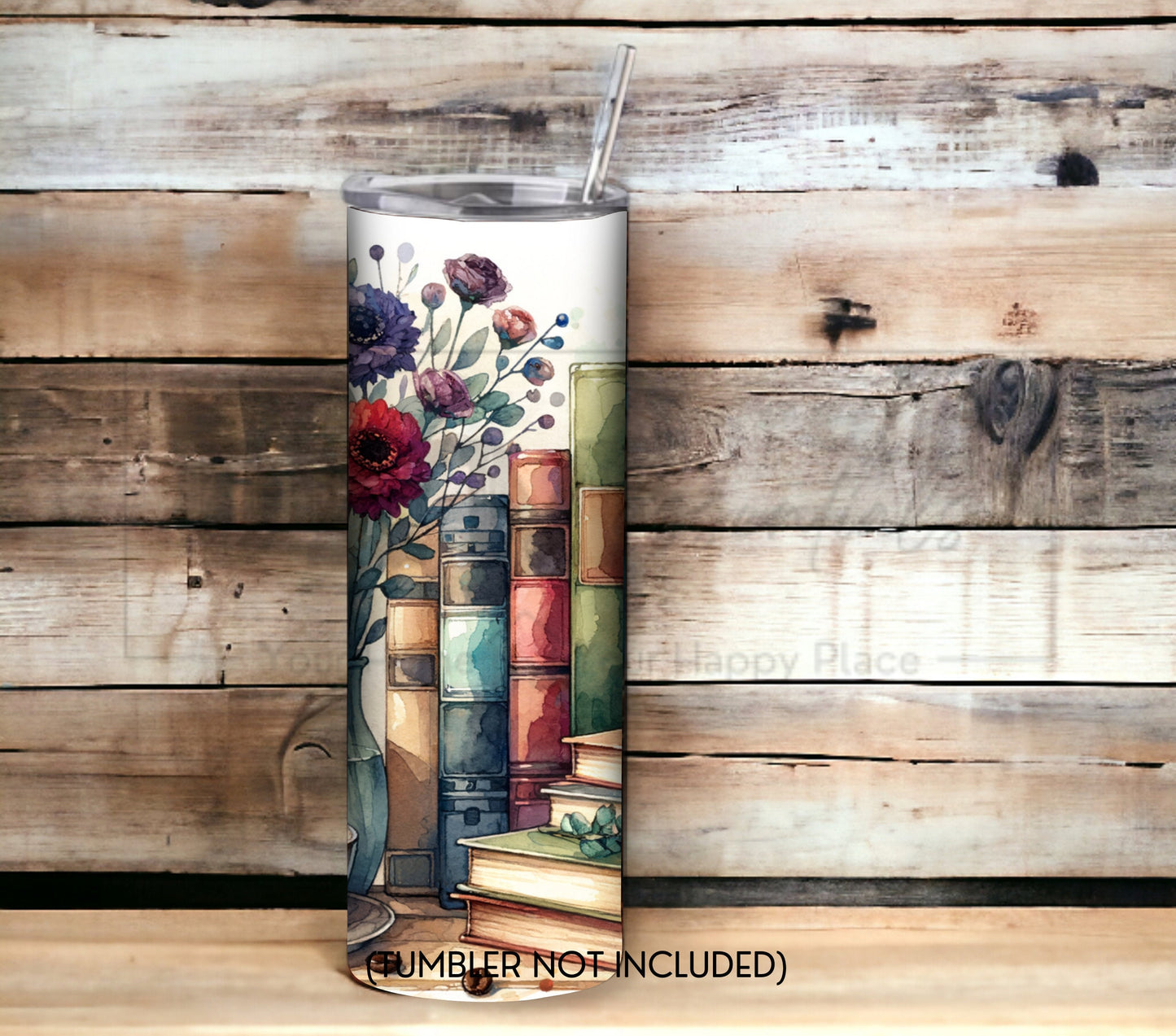 Book Lovers 20 oz Skinny Tumbler Sublimation Design - PNG Instant  - DIGITAL DOWNLOAD