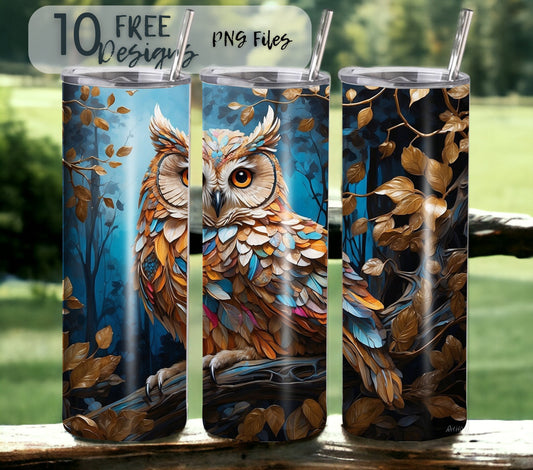 OWL Sublimation tumbler design, tumbler sublimation tumbler designs