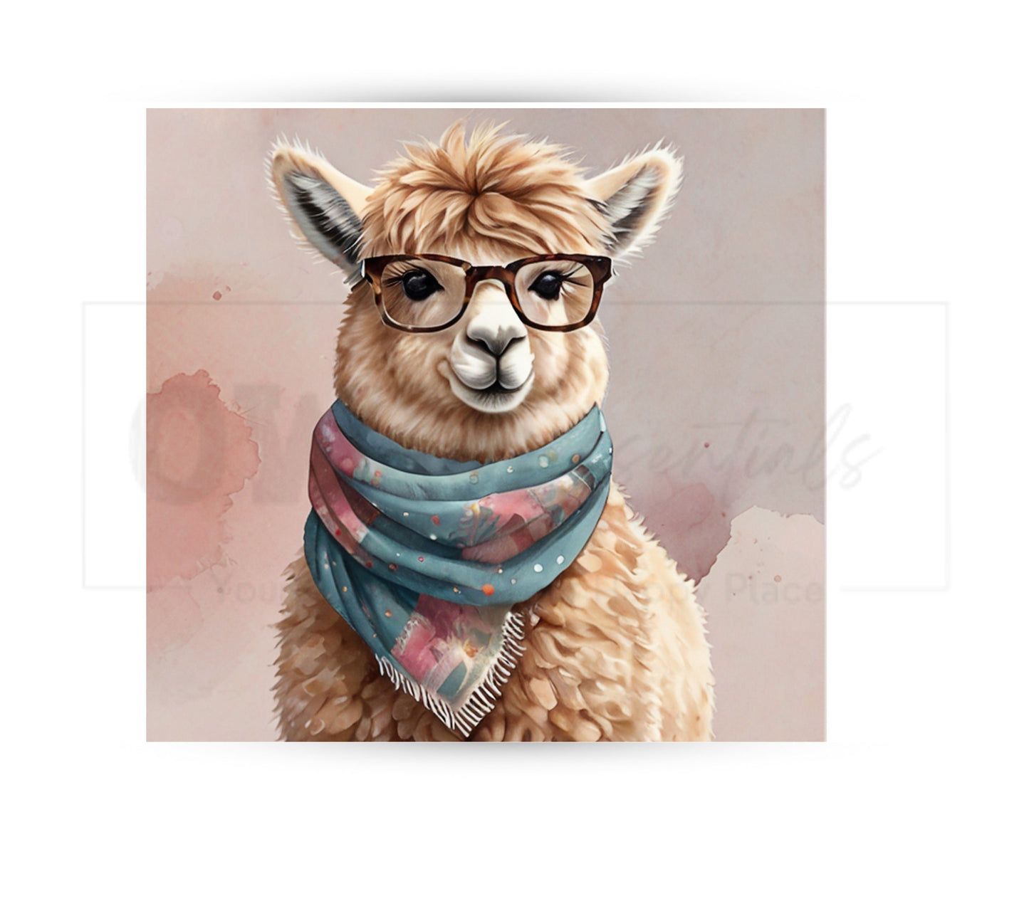 Alpaca 20 oz Skinny Tumbler Sublimation Design - PNG Instant  - DIGITAL DOWNLOAD
