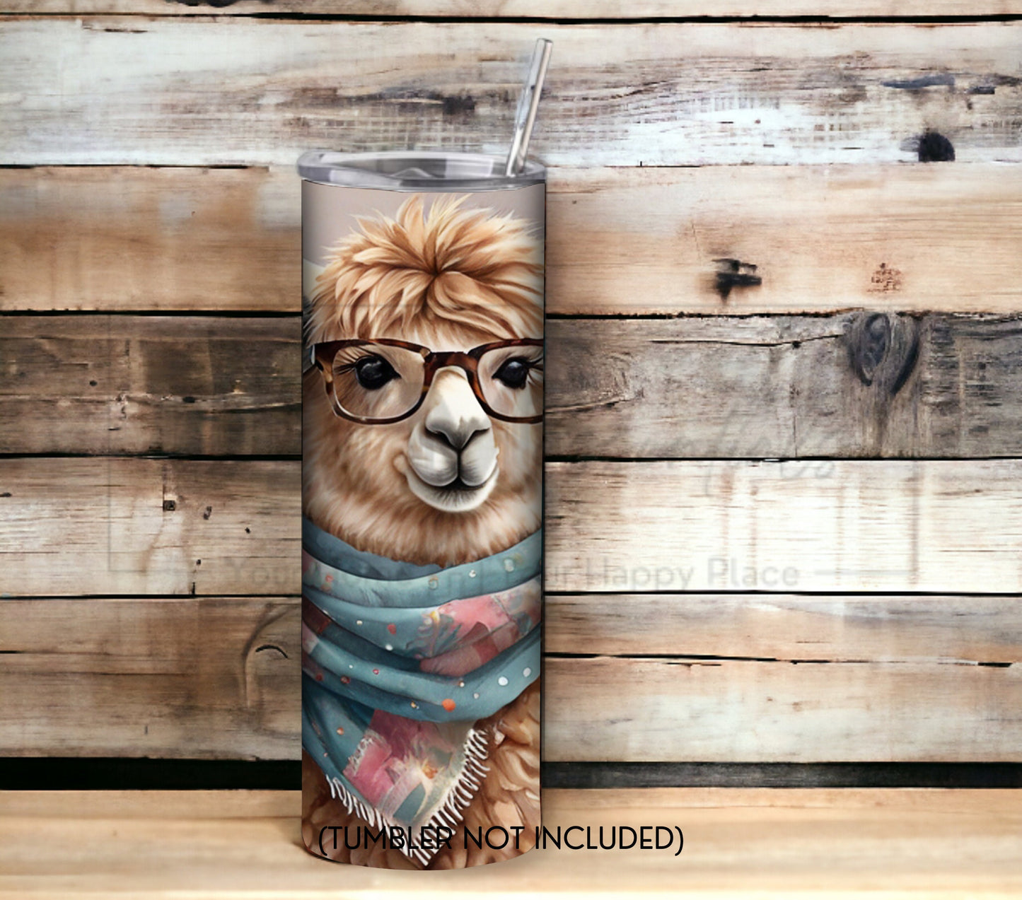 Alpaca 20 oz Skinny Tumbler Sublimation Design - PNG Instant  - DIGITAL DOWNLOAD