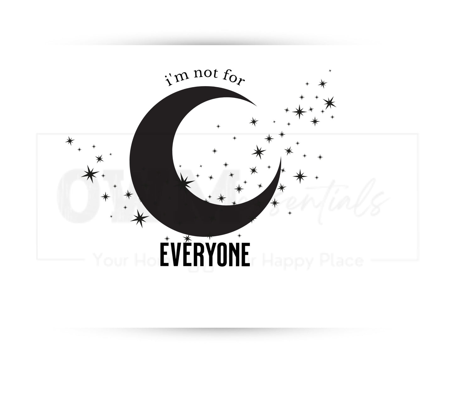 I'm Not for Everyone 20 oz Skinny Tumbler Sublimation Design - PNG Instant  - DIGITAL DOWNLOAD
