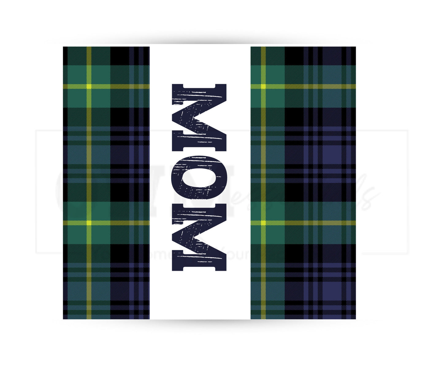 Plaid Mom 20 oz Skinny Tumbler Sublimation Design - PNG Instant  - DIGITAL DOWNLOAD