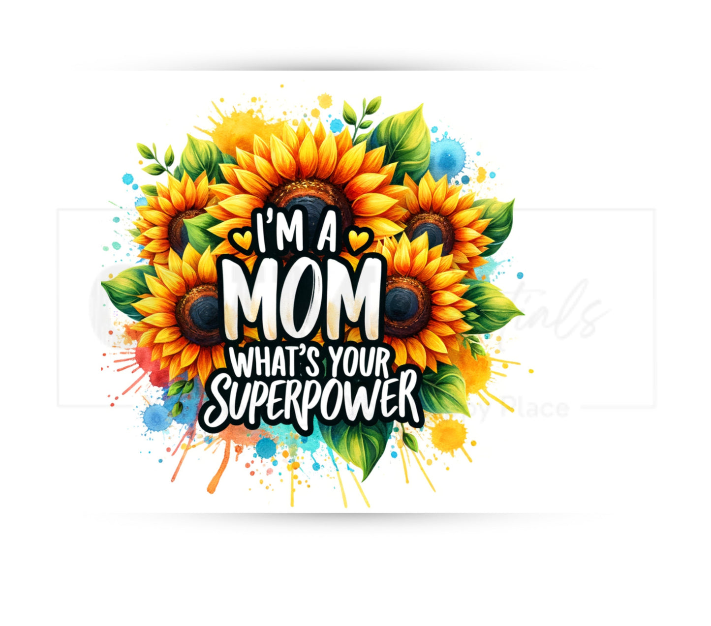 I'm a Mom 20 oz Skinny Tumbler Sublimation Design - PNG Instant  - DIGITAL DOWNLOAD