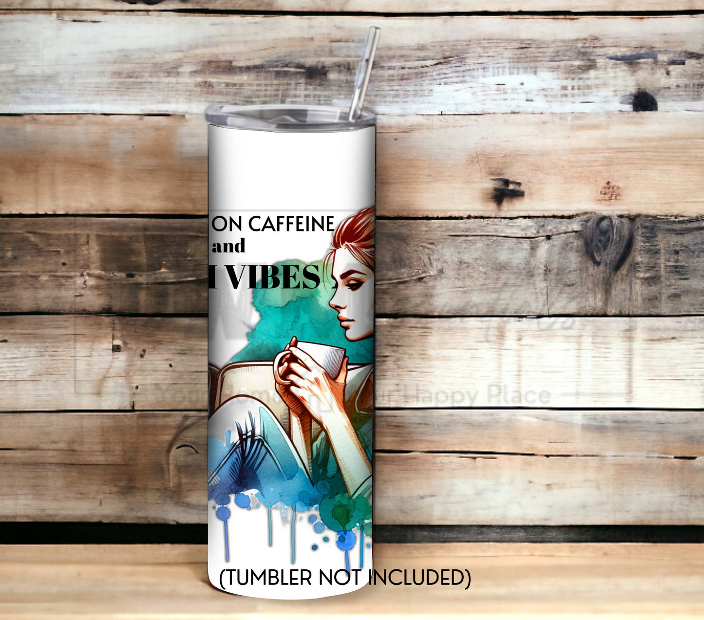 Running on Caffeine an Mom Vibes 20 oz Skinny Tumbler Sublimation Design - PNG Instant  - DIGITAL DOWNLOAD
