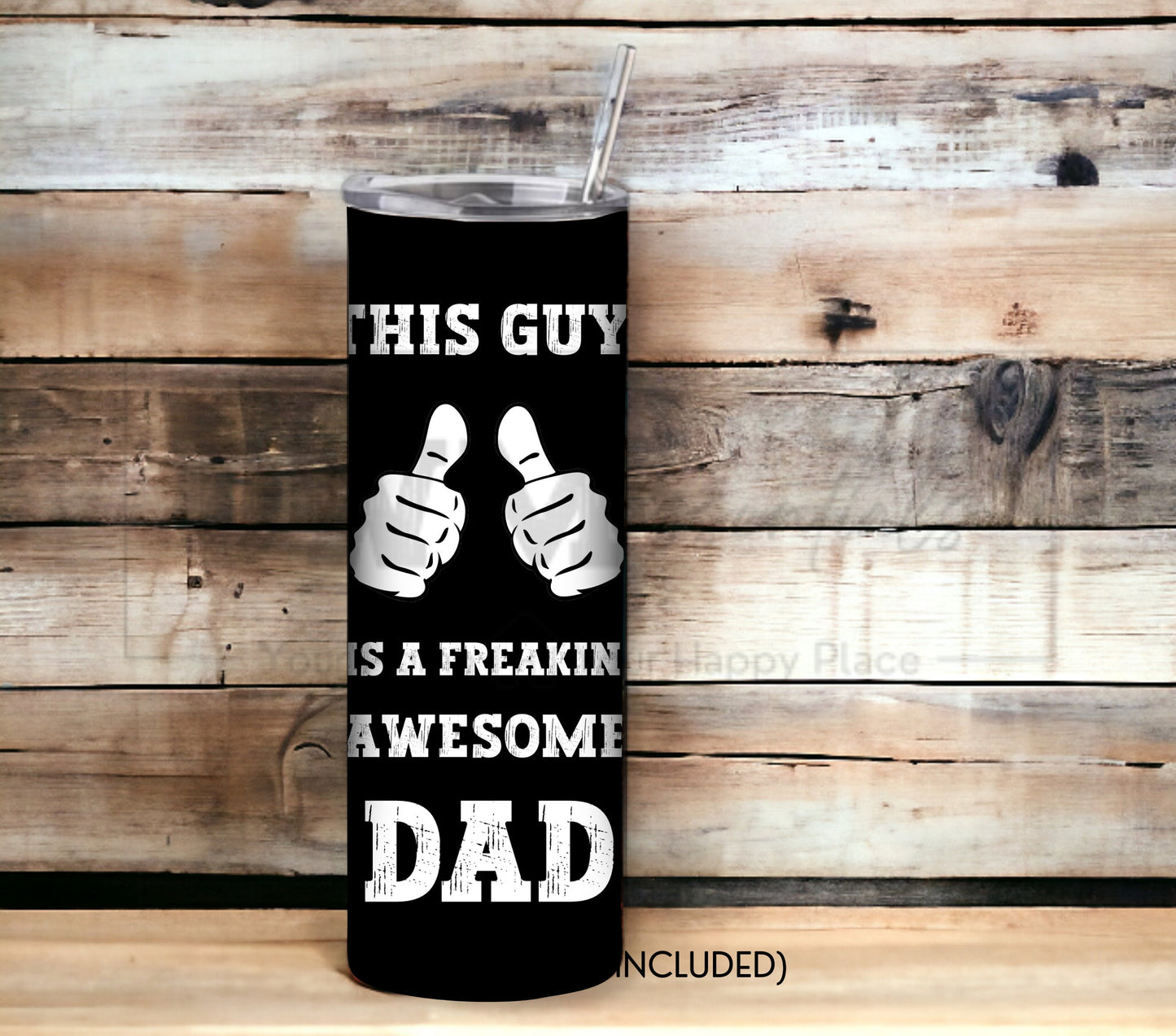 Father's Day 20 oz Skinny Tumbler Sublimation Design - PNG Instant  - DIGITAL DOWNLOAD