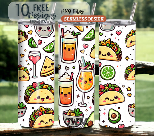 Seamless sublimation tumbler design, sublimation designe