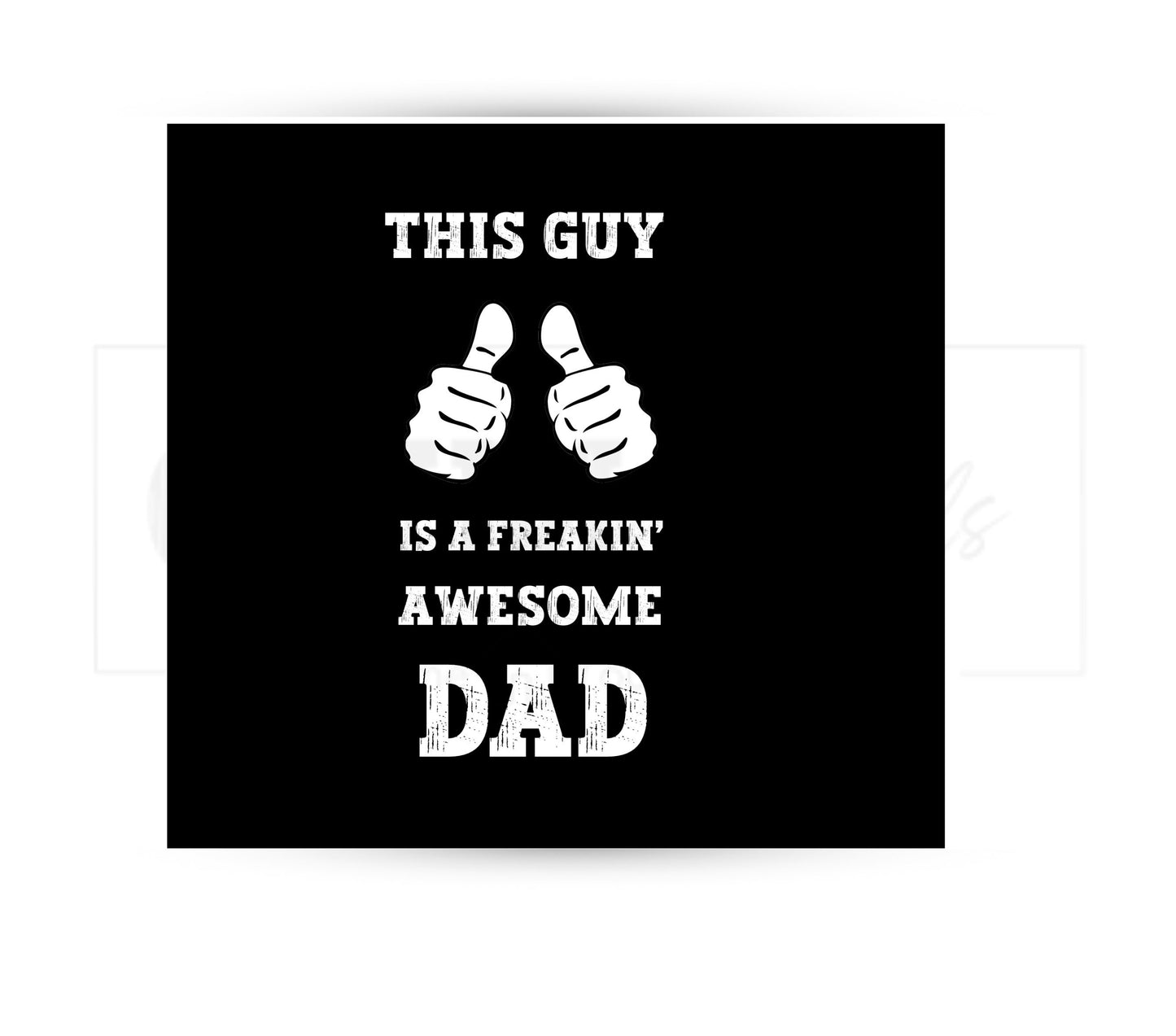 Father's Day 20 oz Skinny Tumbler Sublimation Design - PNG Instant  - DIGITAL DOWNLOAD
