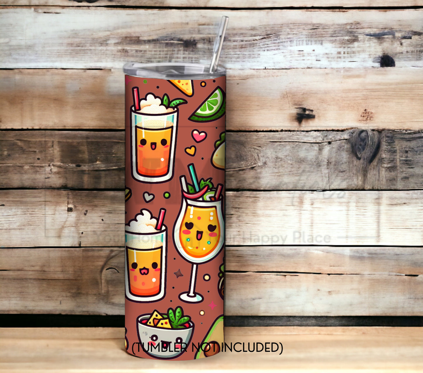Tacos and Tequila Cinco De Mayo 20 oz Skinny Tumbler Sublimation Design - Seamless - PNG Instant  - DIGITAL DOWNLOAD