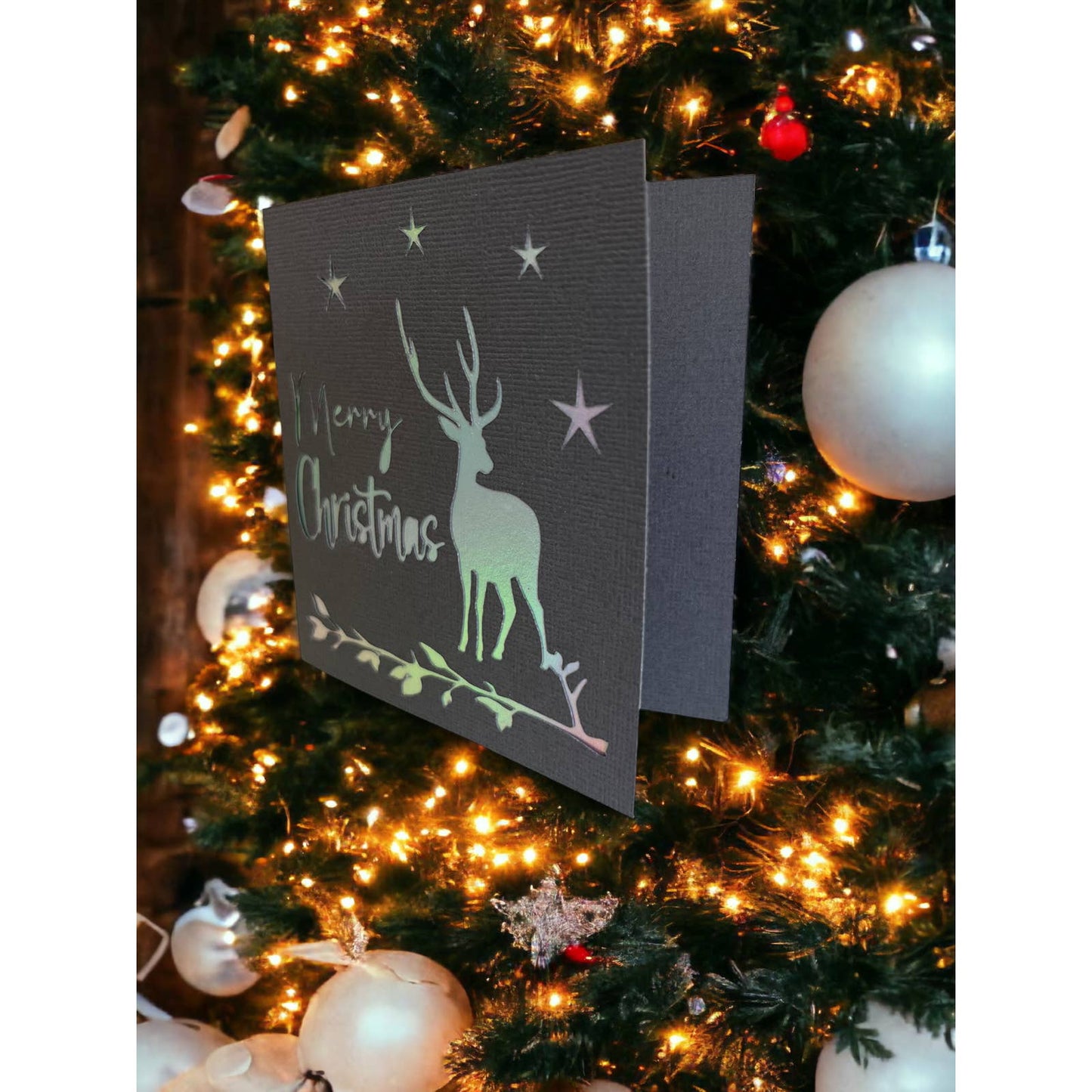 Merry Christmas Deer 4.75x4.75 Christmas Cards