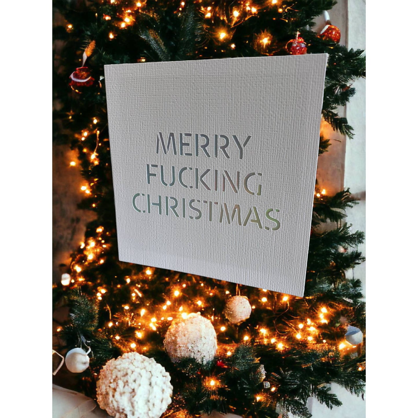 Merry Fucking Christmas 4.75x4.75 Christmas Cards