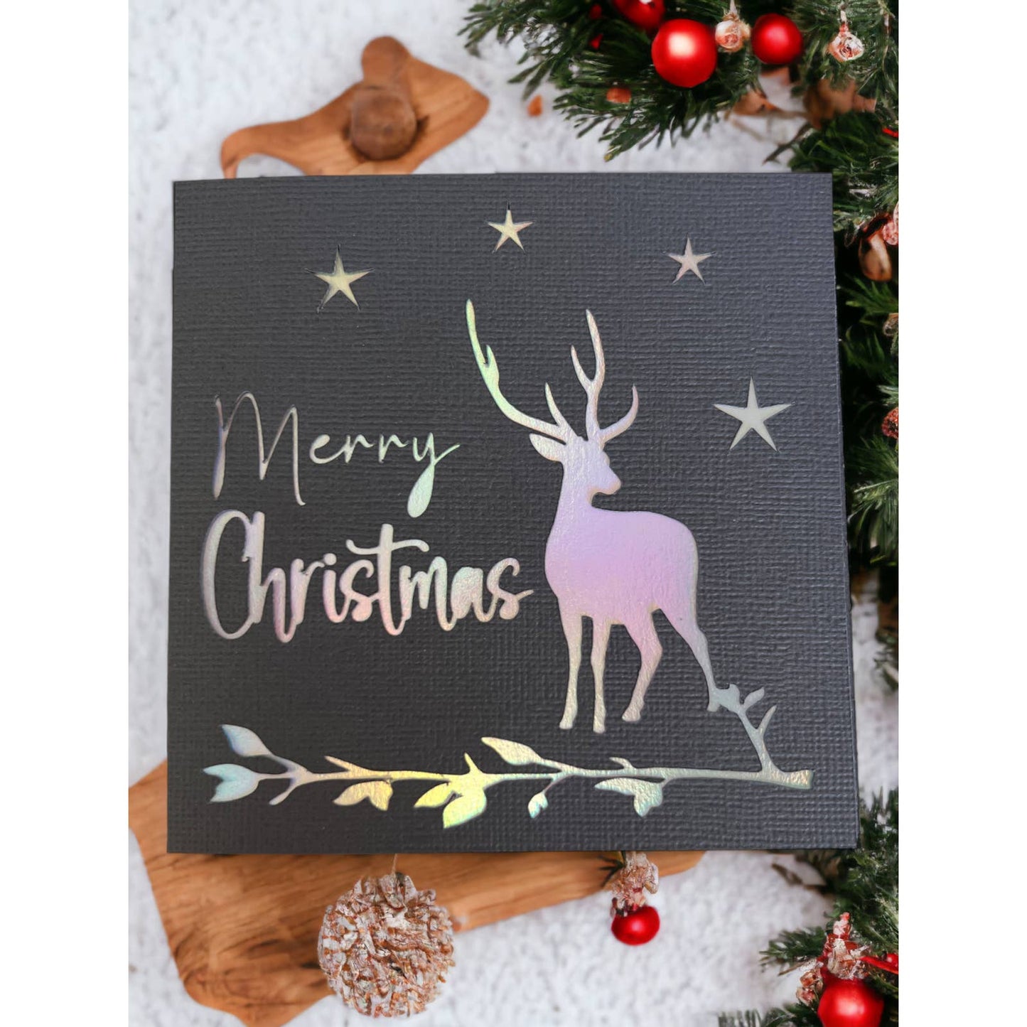 Merry Christmas Deer 4.75x4.75 Christmas Cards