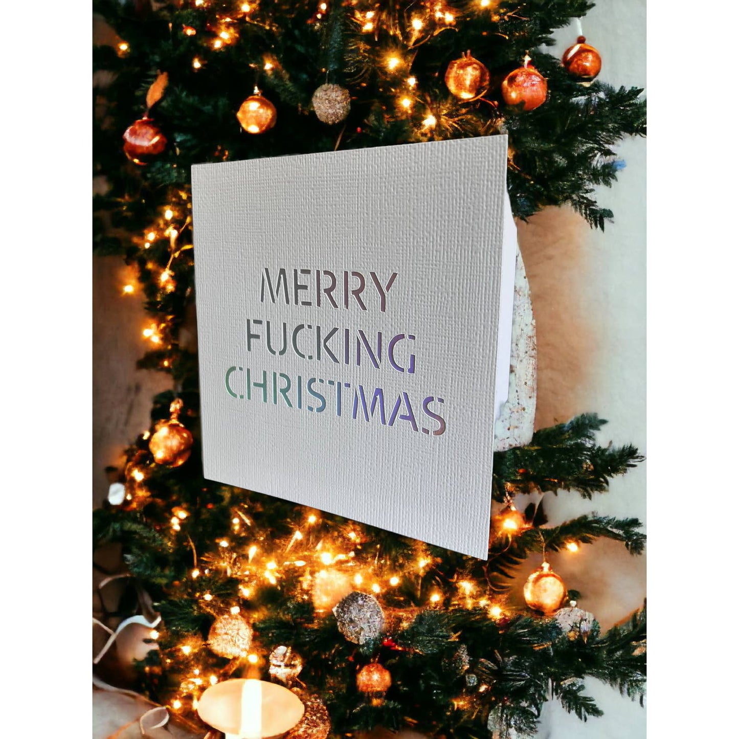 Merry Fucking Christmas 4.75x4.75 Christmas Cards