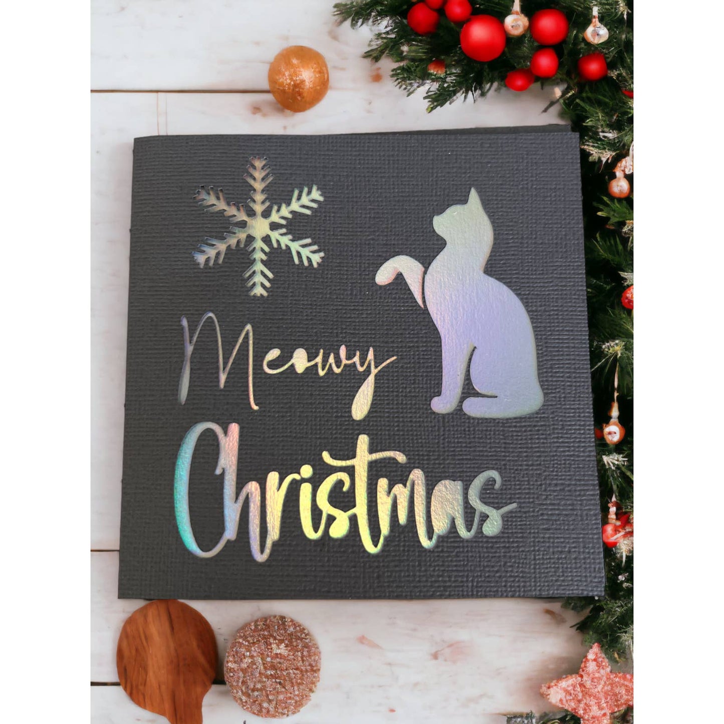 Meowy Christmas 4.75x4.75 Christmas Cards