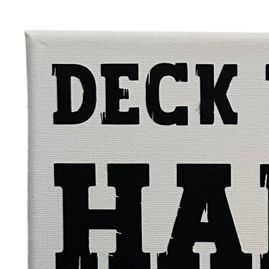 Deck the Halls, Not Your Family: 8"x8" Canvas Wall Art