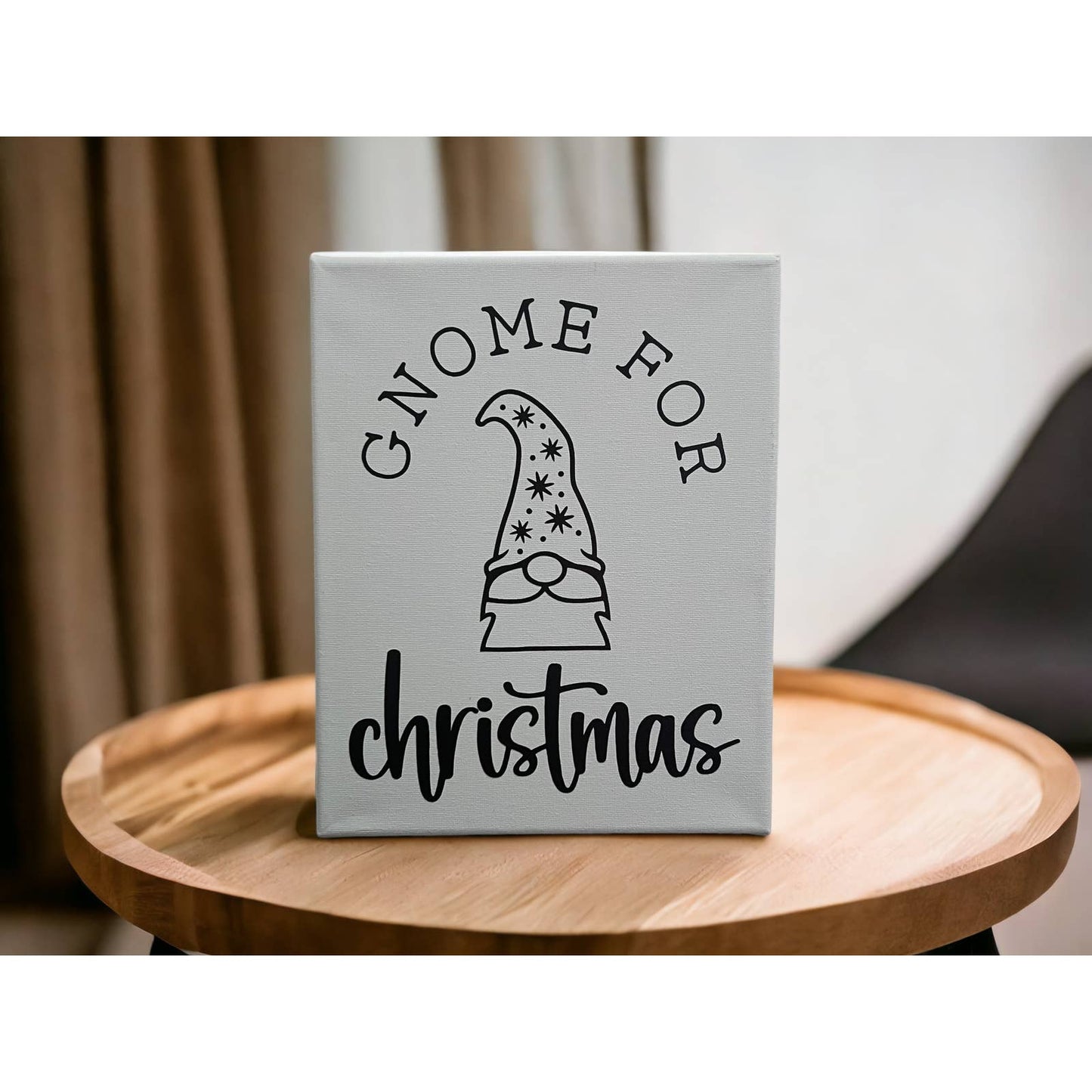 Gnome for Christmas Wall Art Canvas, Winter, Any occasion 8x10