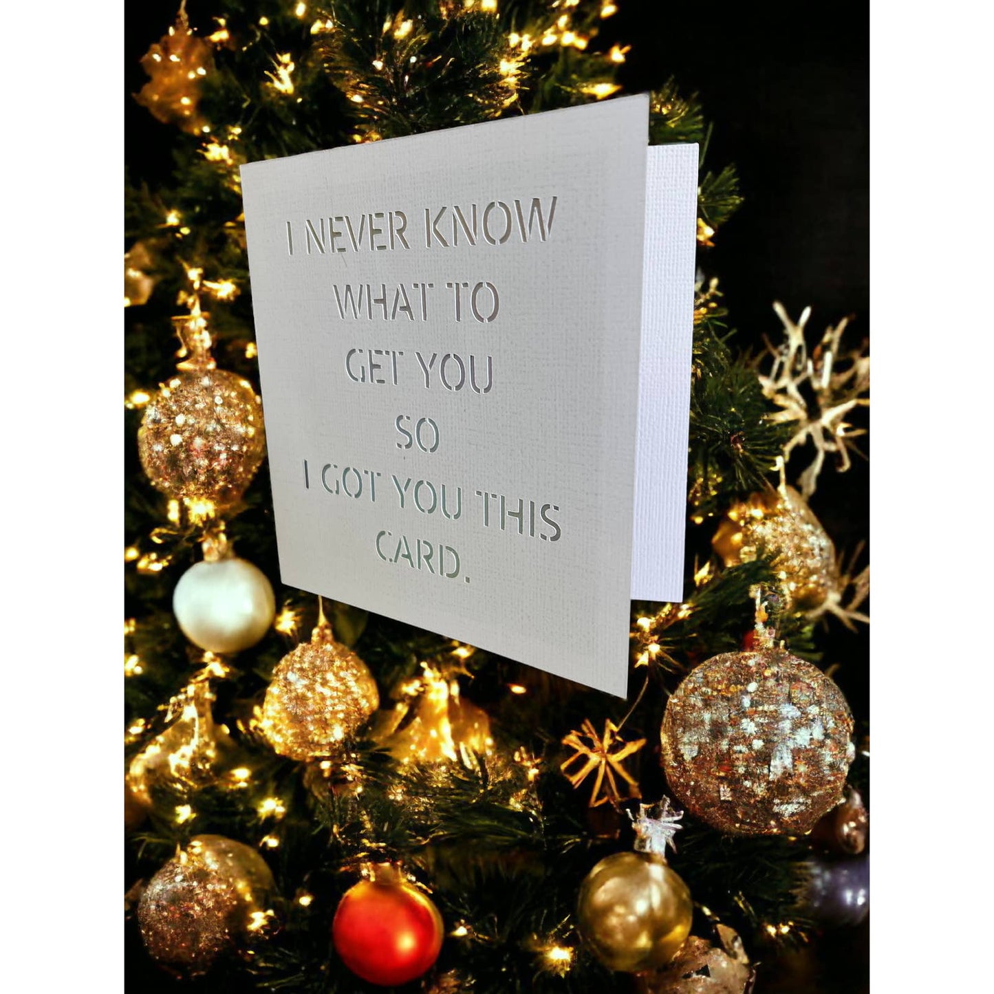 I Never Know What to Get You Card - 4.75x4.75 Christmas Cards