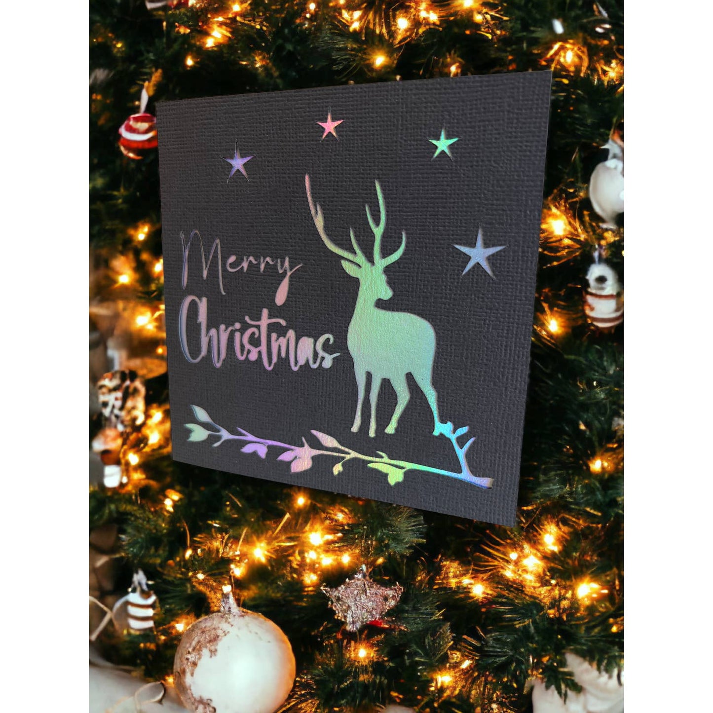 Merry Christmas Deer 4.75x4.75 Christmas Cards